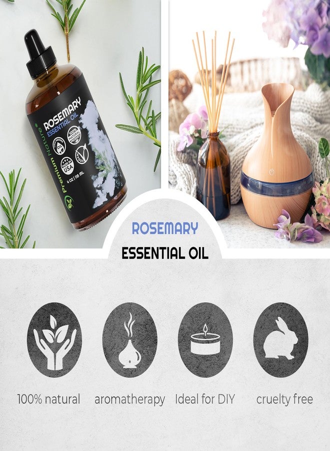 Premium Nature Rosemary Essential Oil for Diffuser Aromatherapy for Skin for Hair Growth Diffuser Oil for Body Oils Aceite de Romero 4oz - Image 5